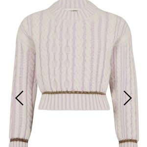 ALPACA WOOL CABLE KNIT CREW-NECK SWEATER